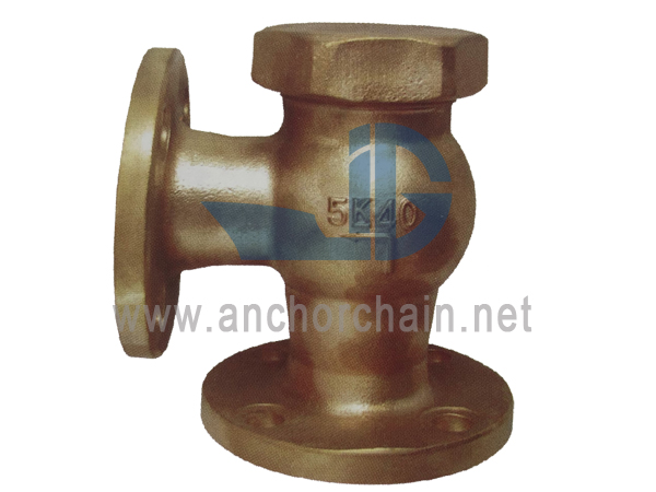 JIS F 7416 Bronze 5K βαλβίδες ελέγχου γωνίας ανύψωσης (τύπος καπό ενοποίησης)