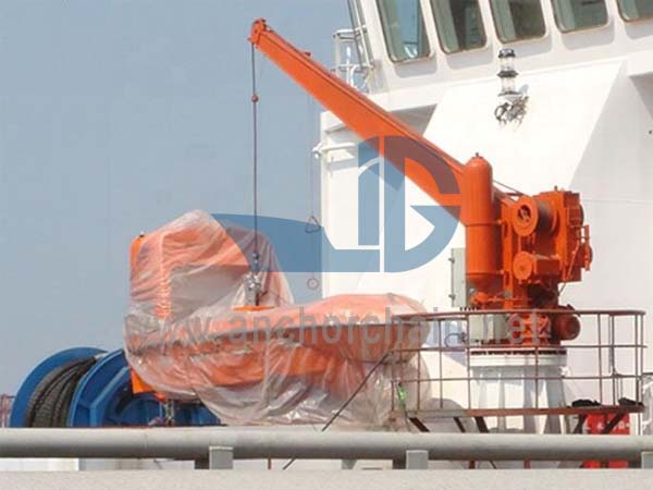 Μονοβραχίονα Hydraulic Slewing Liferaft Davit